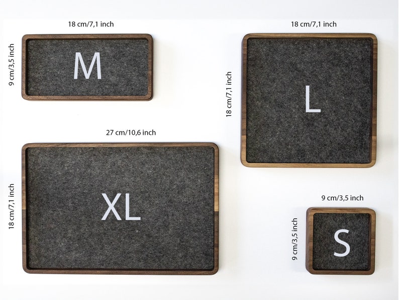 Infographic to choose wooden trays