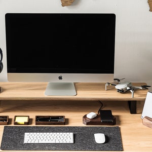 Pieds en acier de qualité supérieure pour étagère de bureau 20 x 9,5 cm en métal enduit de poudre noire ou blanche à monter soi-même, lot de 2 pieds en acier pour bureau à domicile image 7