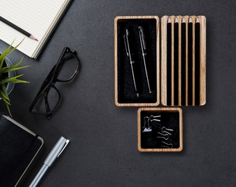 Ensemble de 3 plateaux d'organisation de bureau, attrape-tout, accessoires de bureau, cadeau d'anniversaire pour maman et papa, ensemble de rangement pour organisation de bureau, cadeau de la Saint-Valentin