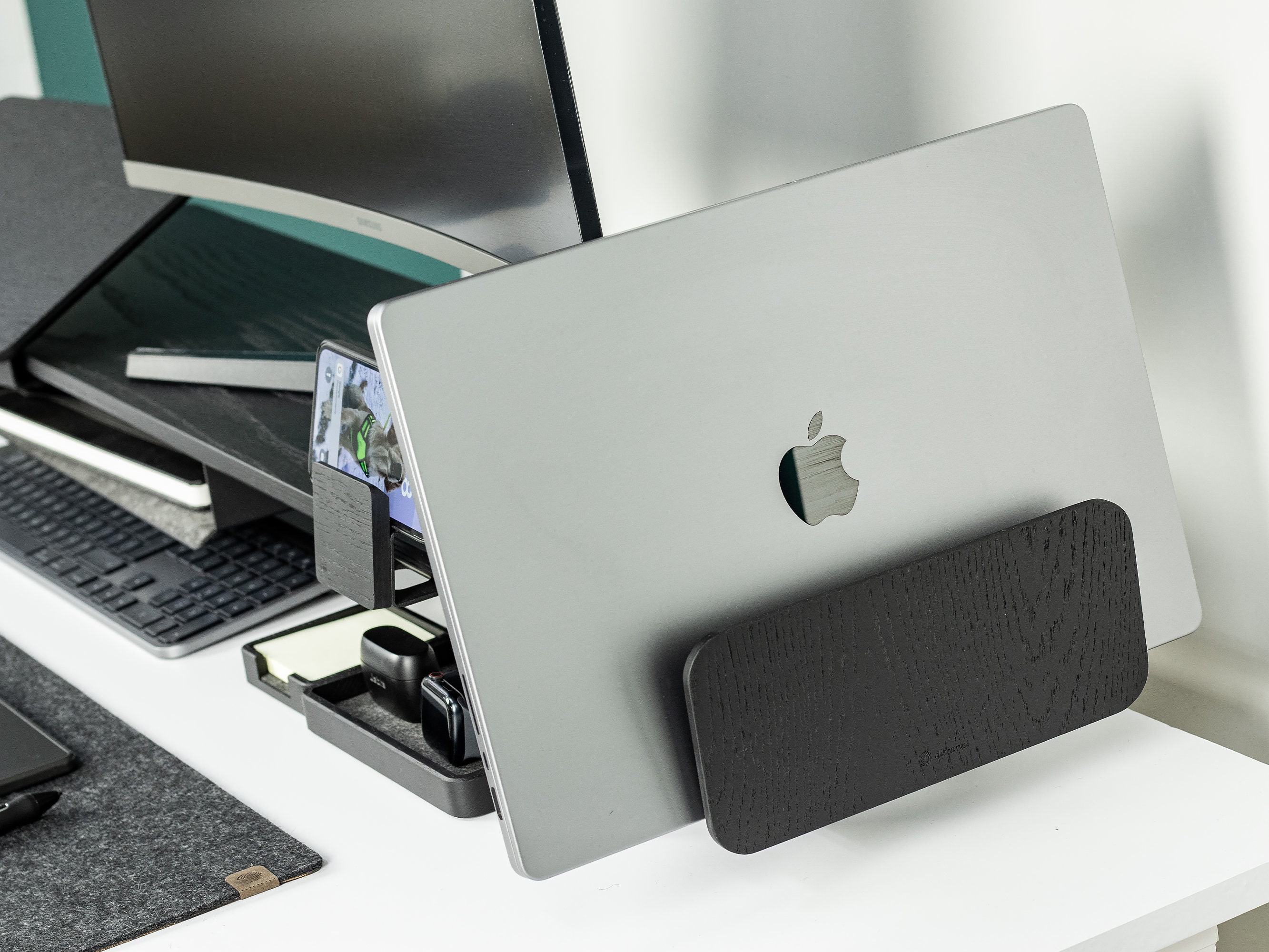 Accessori per Monitor RICOO Supporto per Monitor Regolabile in Altezza modulare
