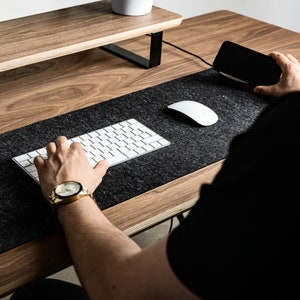 Large Mouse Pad Felt Desk Mat, Tech Accessories, Office Desk Accessories Gift for Him Boss Coworker Husband Boyfriend Dad Son Home Office image 3