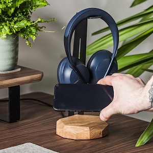 Desk setup with Headphone Stand