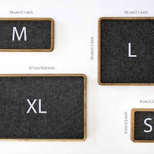 4 sizes of catch-all trays: small, medium, large, extra large
