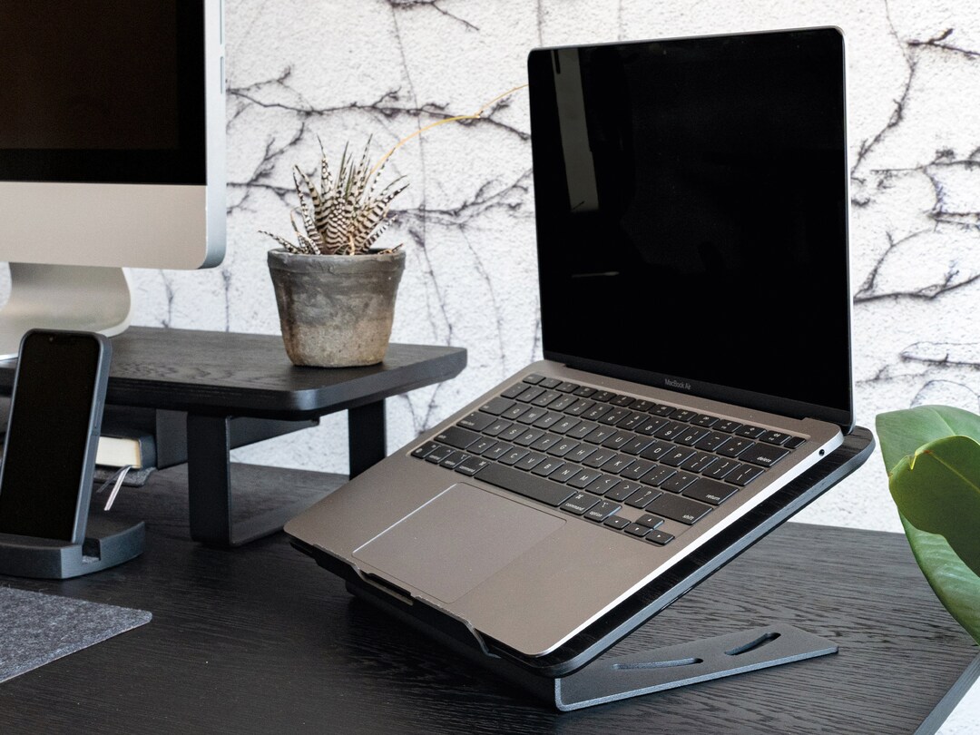 Wooden Laptop Riser MacBook Pro Stand Laptop Stand Desk Shelf for ...