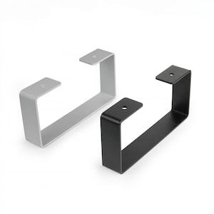Premium Steel Legs for Desk Shelf 20x9.5cm Black or White Metal Powder Coated Do It Yourself Steel Legs Home Office