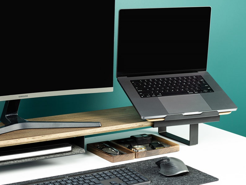 Macbook Pro Stand, Wooden Laptop Stand