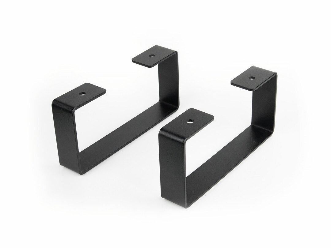 Premium Steel Legs for Desk Shelf 20x9.5cm Black or White Metal Powder