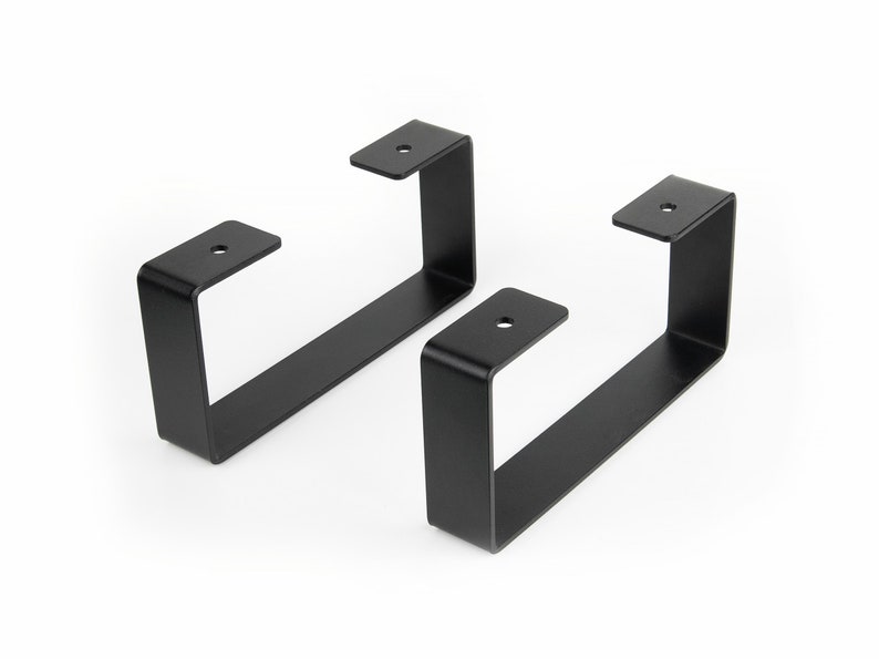Premium Steel Legs for Desk Shelf 20x9.5cm Black or White Metal Powder Coated Do It Yourself Steel Legs Home Office image 3