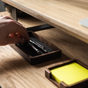 Ensemble de 3 plateaux d'organisation de bureau, attrape-tout, accessoires de bureau, cadeau d'anniversaire pour maman et papa, ensemble de rangement pour organisation de bureau, cadeau de la Saint-Valentin image 4