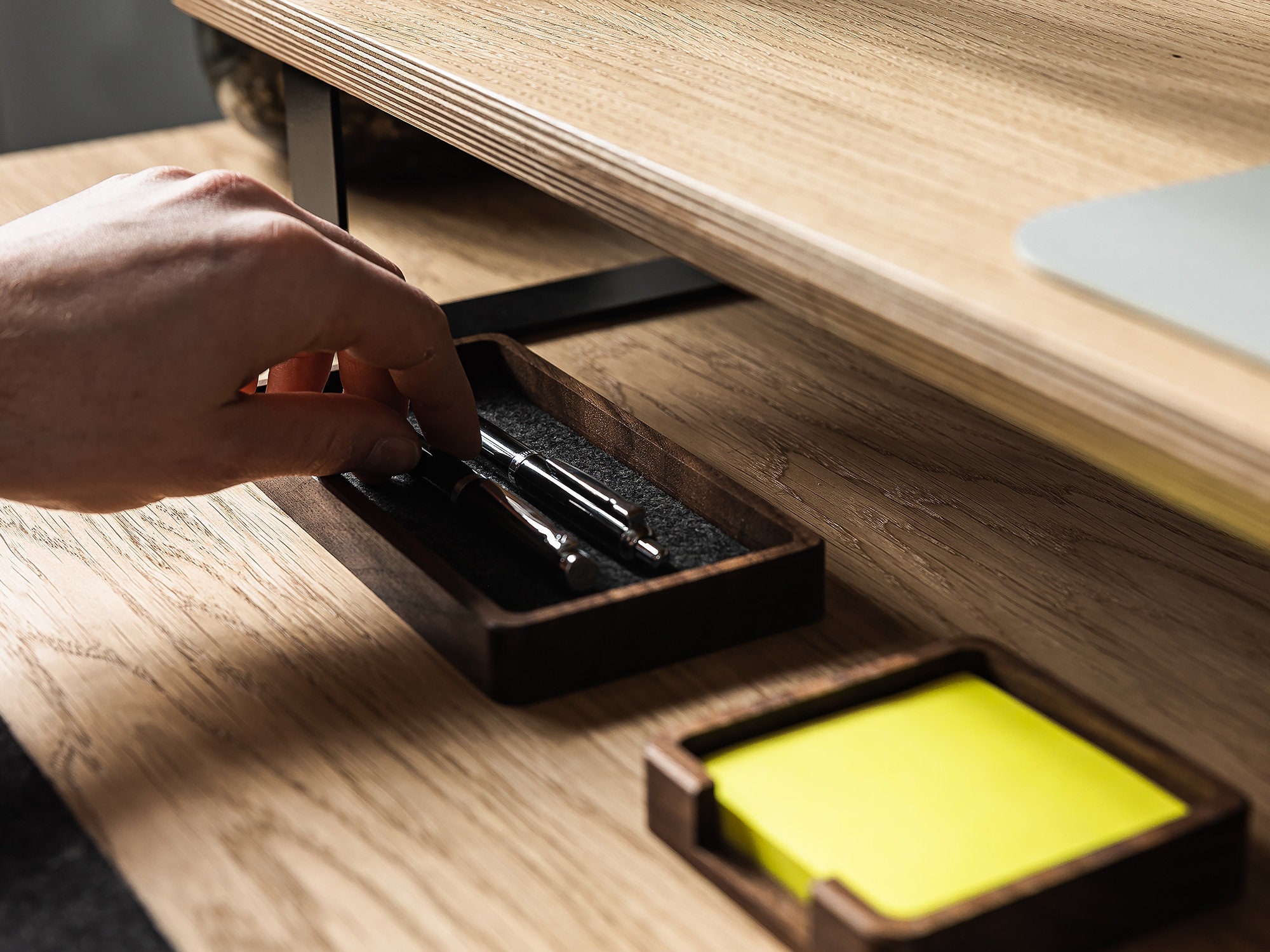 Desk Organizer Set of 3 Trays, Catch All Tray - Desk Accessories ...