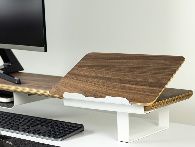 Mackbook Wooden Stand to Office Work, Home Office