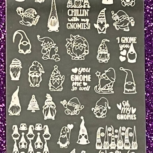 Gnome Nail Stamping Plate from MDU