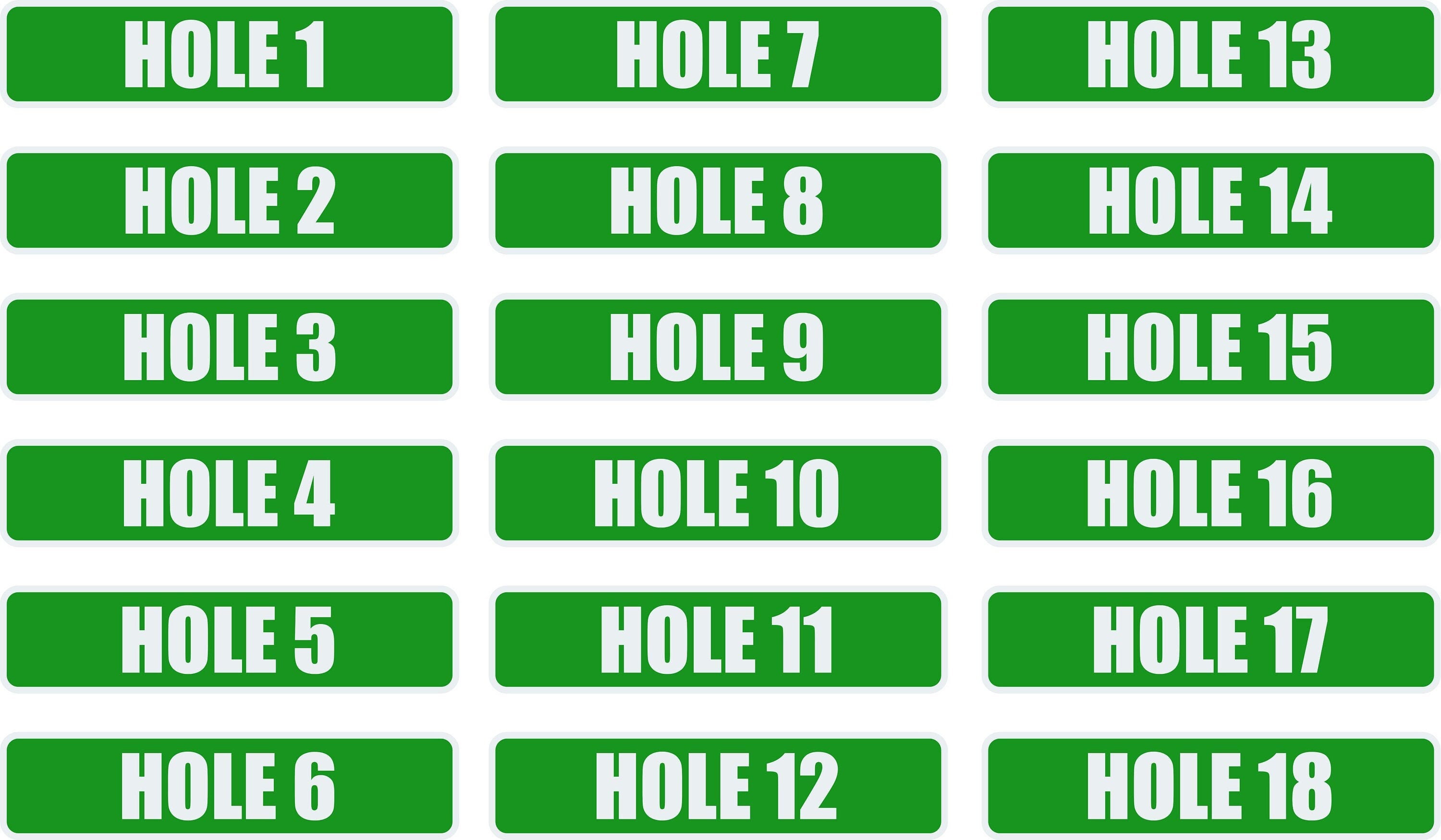 Hole's 1 18 Group Pack Disc Golf Tee Pad Marker Street Etsy