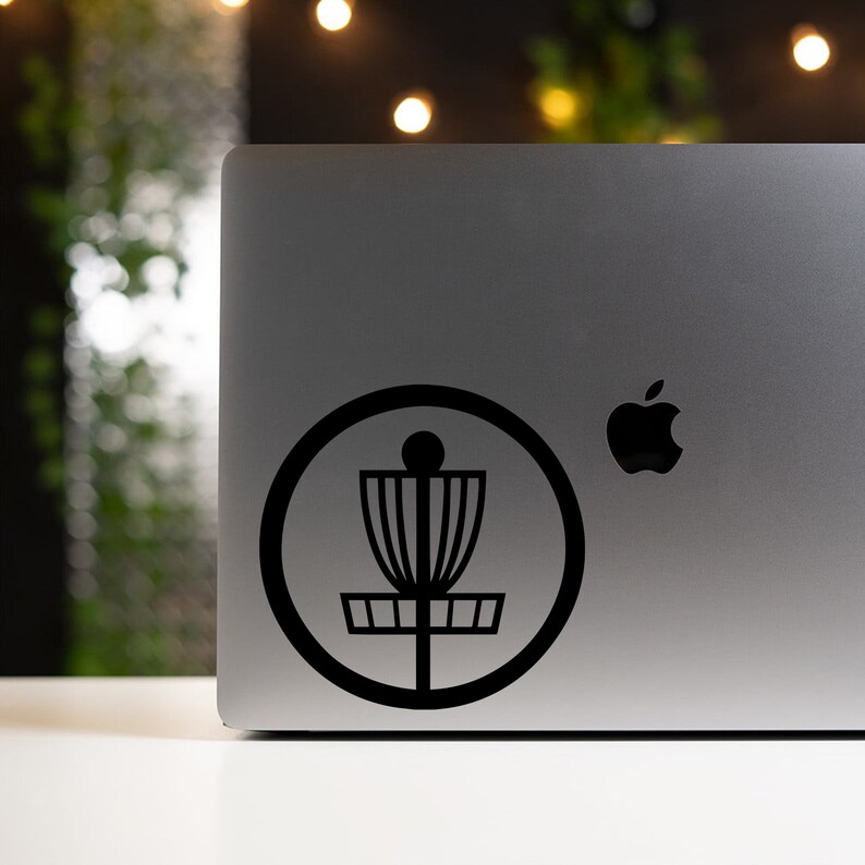 Disc Golf Cage With Border Vinyl Decal Sticker for Use on Car Etsy