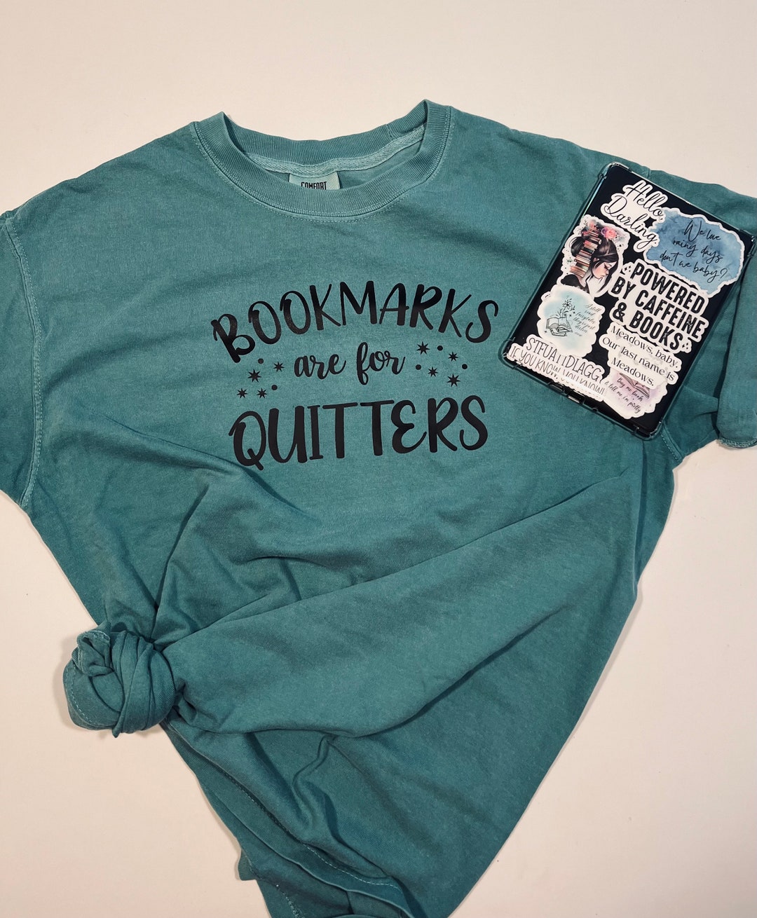 Bookmarks Are for Quitters Shirt Bookish Tee Book Merch Etsy