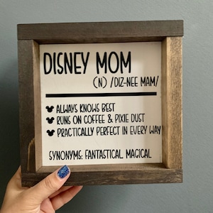 Disney Mom sign, Mom definition sign, gift for Mom, farmhouse decor, Mom, Disney decor