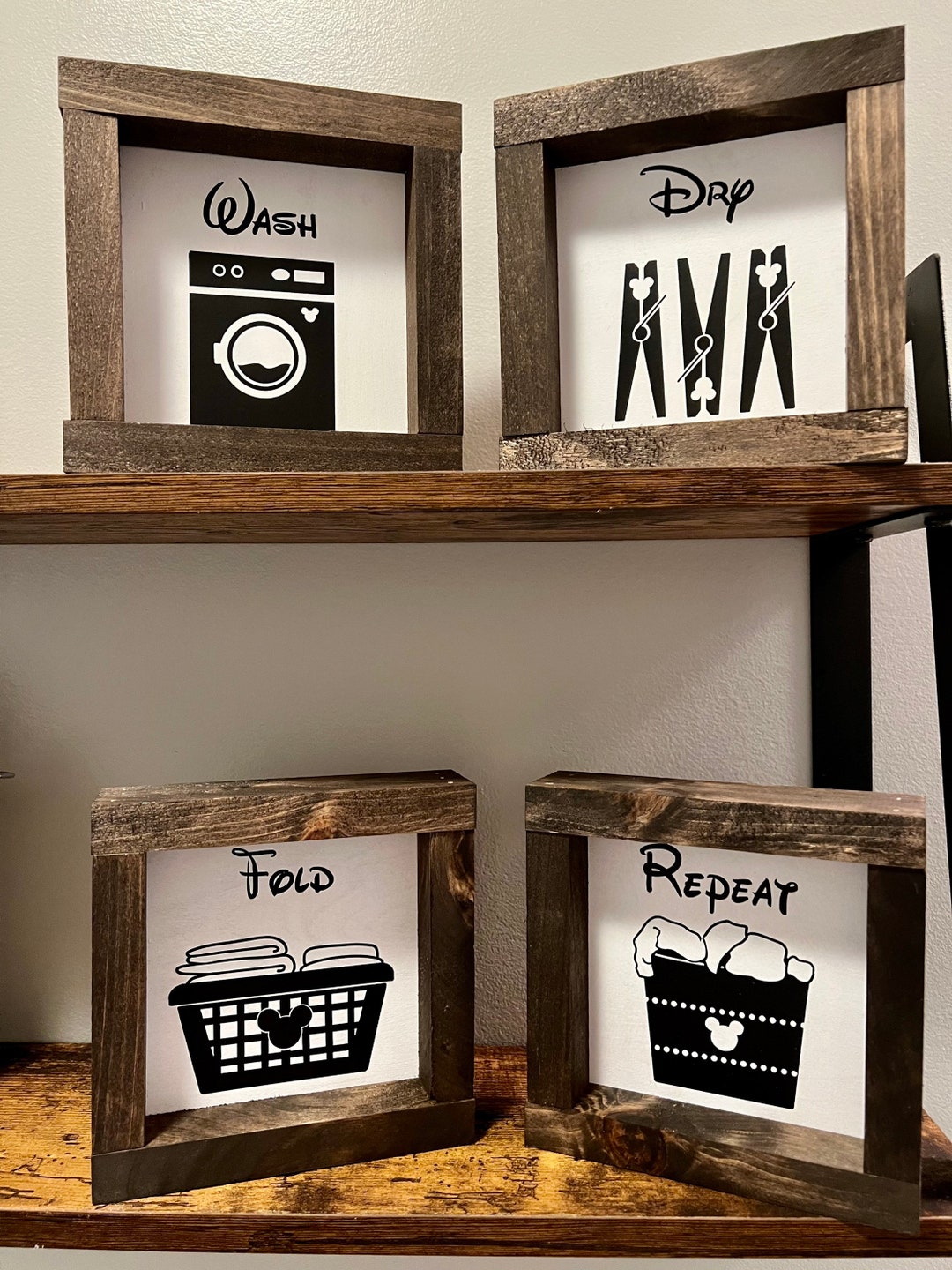 Laundry Room Sign, Home Decor, Disney Laundry Room, Wash, Dry, Fold