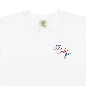 Go Cubs Go Shirt | Chicago Cubs Embroidered T-Shirt