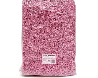 Rosa Claro - 5kg - Pedaços de Papel Enrugado