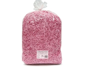 Rose clair - 1 kg - Lambeaux de papier froissés