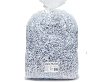 Blanc - 1kg - Lambeaux de papier froissés