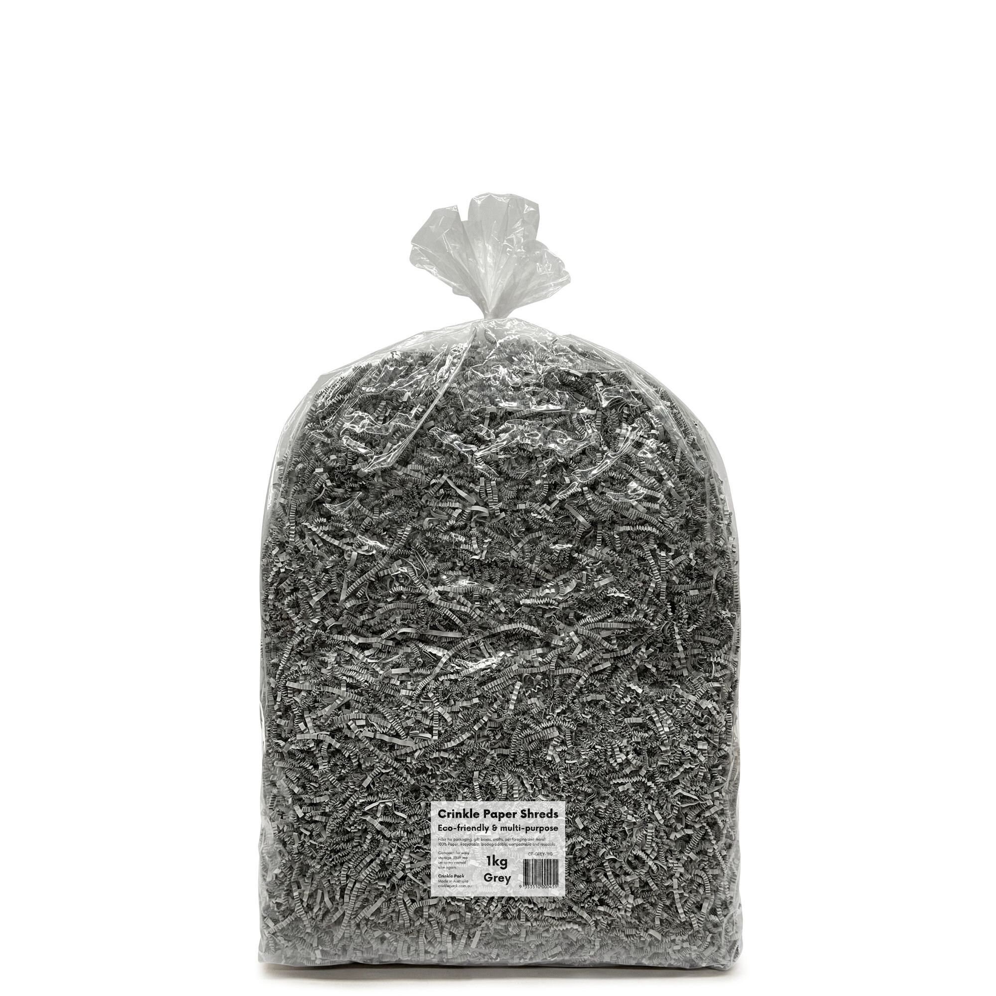 Grey - 1kg - Crinkle Paper Shreds