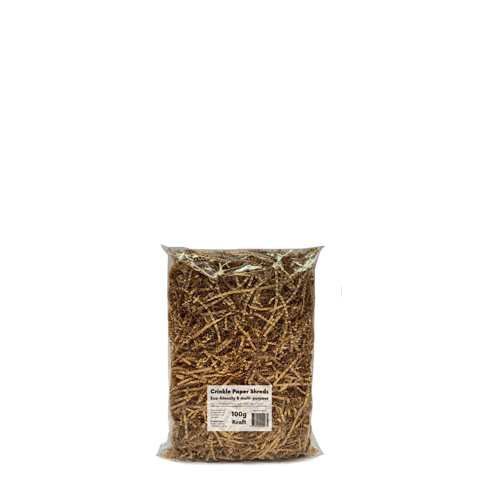 Kraft Brown - 100g - Crinkle Paper Shreds