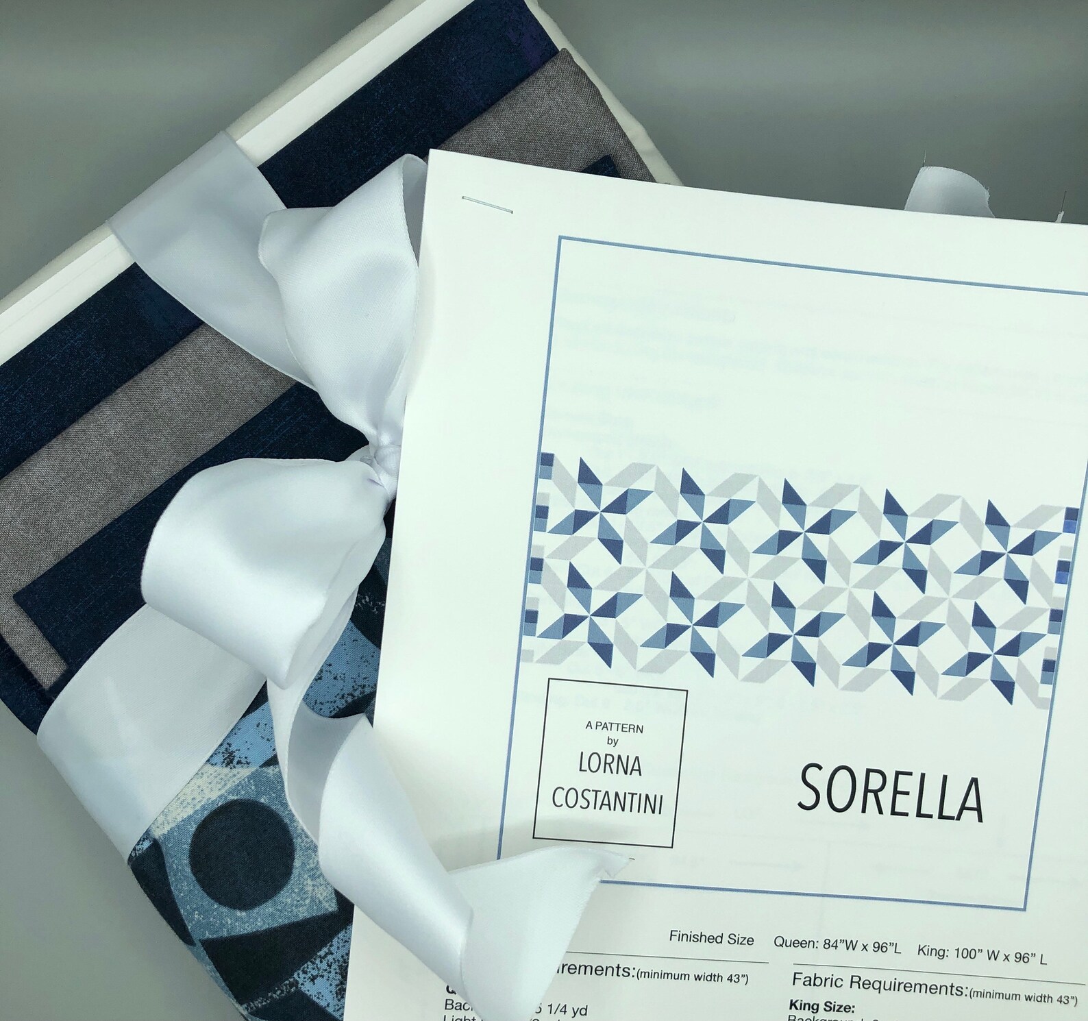 Queen Size V3 Quilt Kit Sorella Pattern by Lorna Costantini Included Etsy