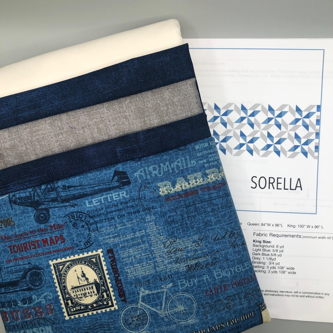 Sorella Queen Size Quilt Kit Pattern by Lorna Costantini Etsy