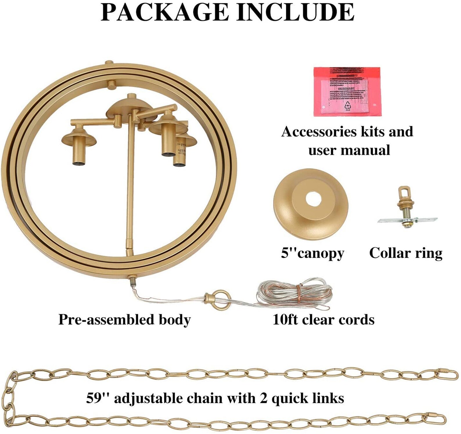 Candelabro de orbe de oro Modern Globe 3 luminaria adecuado | Etsy