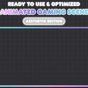 Twitch Stream Animated Gaming Scene Overlay Aesthetic