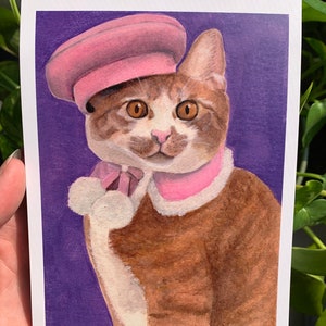 Parisian Cat - 5x7 Art Print