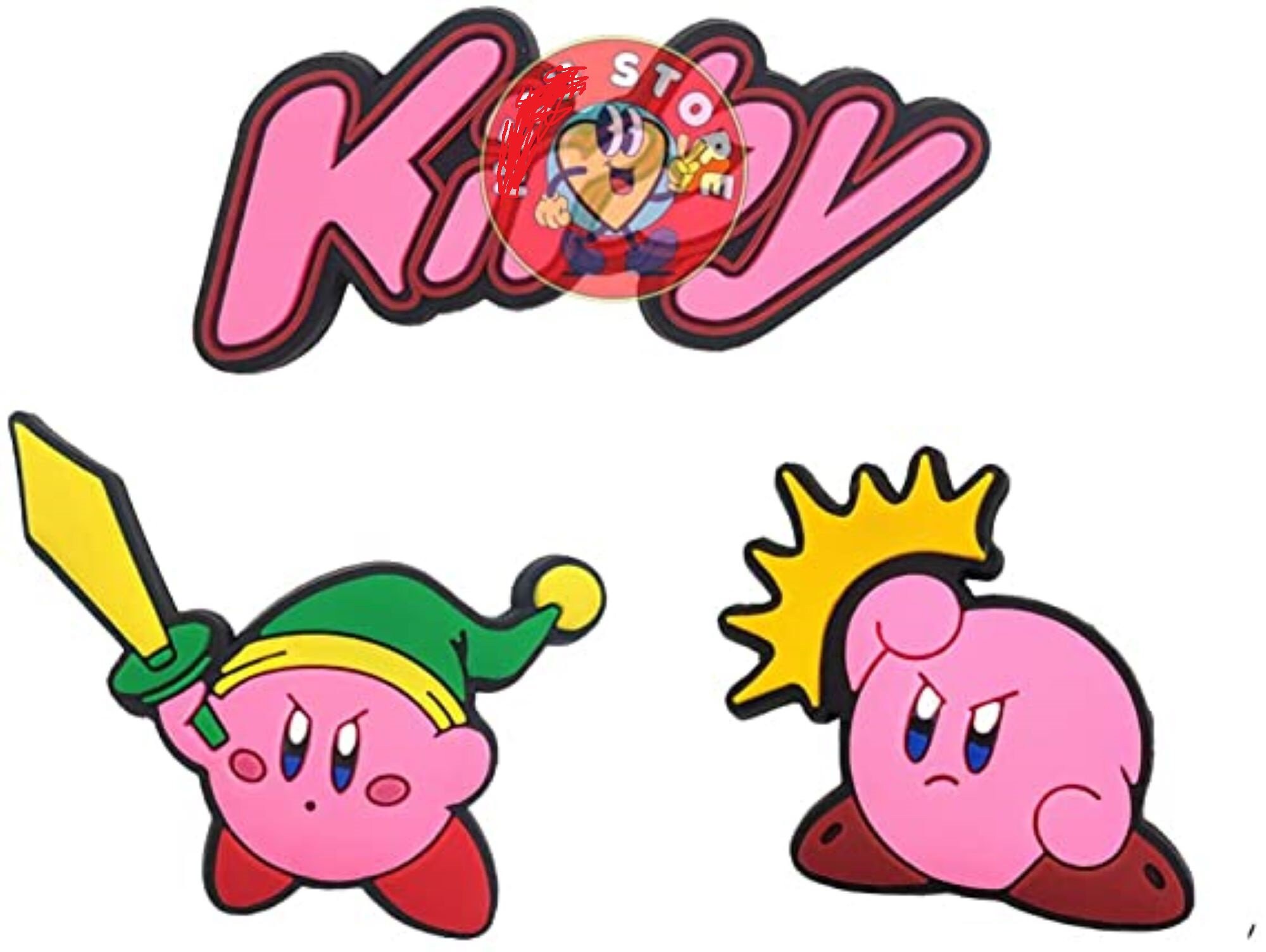 12 PCS Kĩrby Croc Shoe Charms Kìrby Game Shoe Charm Etsy