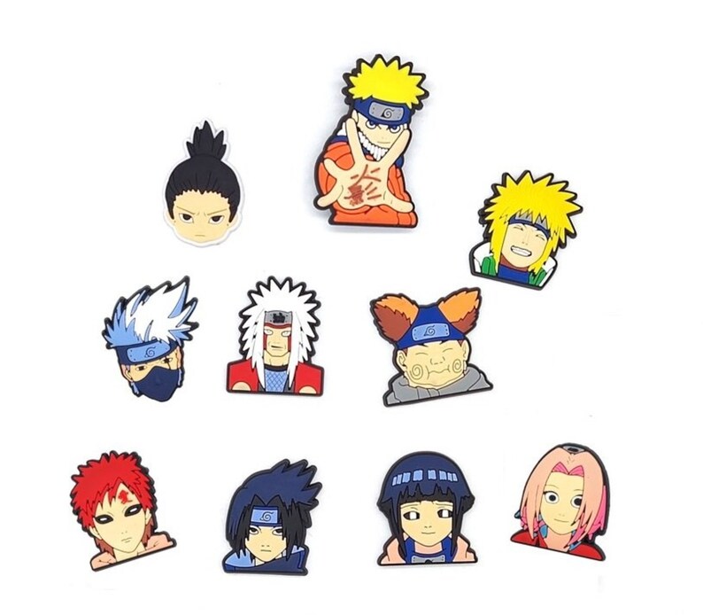 10 PCS New Ninja Naruto Shoe Charms For Croc Etsy