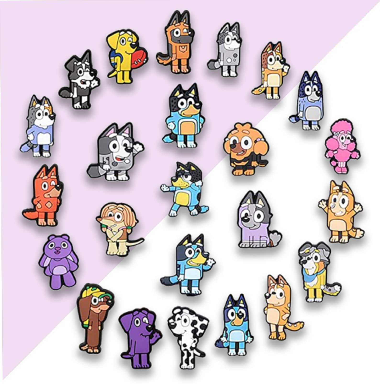 Bluey Croc Shoe Charms24pcs Doggy Dog Family Croc Charms Etsy