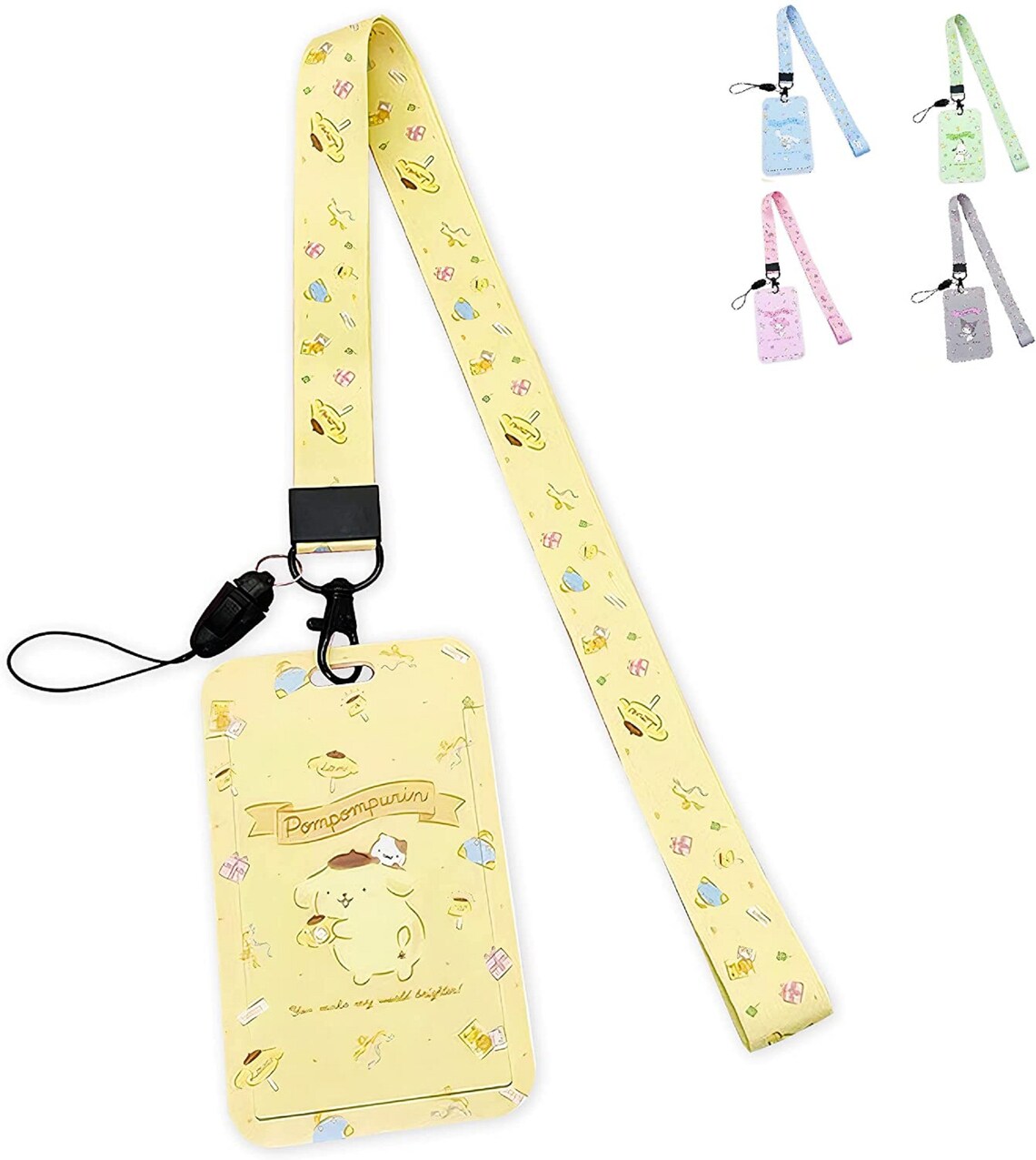 Kawaii Lanyards With ID Card Holder Cute Badge Card Keychain Etsy