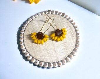 Yellow clay sunflower