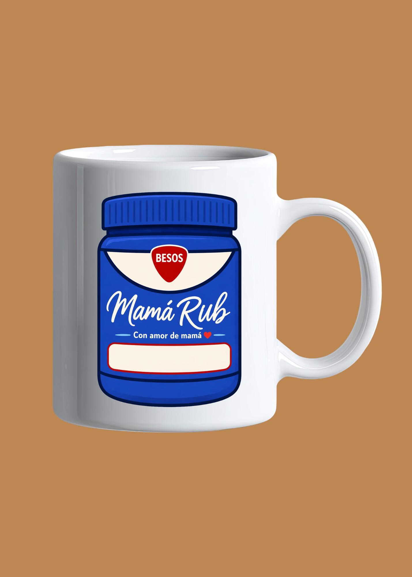 Labeb Mama Vics Mama Rub Label Template, Editable Canva Spice Jar Label Digital ...