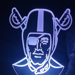 Lámpara de los Raiders de Las Vegas