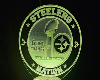 Lámpara de los Pittsburgh Steelers