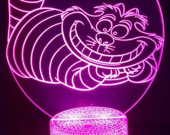 Cheshire cat LED lamp