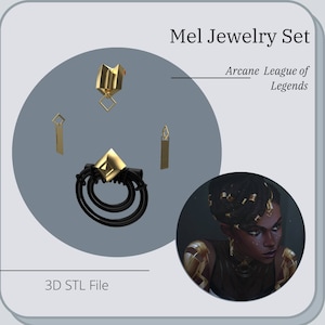 Mel Medarda from Arcane League of Legends 3D STL DIGITAL FIle ONLY*