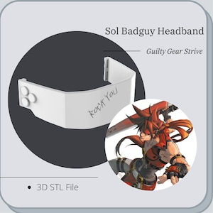 Sol Badguy Power Limiter Headset from Guilty Gear Strive *3D STL DIGITAL FIle ONLY*