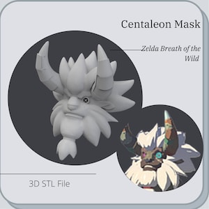 Centaleon Mask prop from Zelda Breath of the Wild *3D STL DIGITAL FIle ONLY*