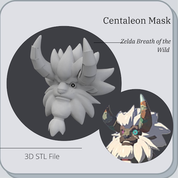 Centaleon Mask Prop From Zelda Breath of the Wild 3D STL - Etsy
