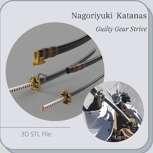 Nagoriyuki Guilty Gear Sword Set *3D STL DIGITAL FIle ONLY*