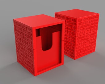Poneglyph Deck Box 3 Slot *3D STL DIGITAL FIle ONLY*