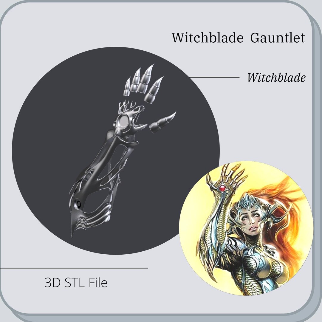 Witchblade Gauntlet Prop for Cosplay *3D STL DIGITAL File ONLY* - Etsy ...