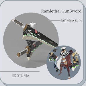 Ramlethal cosplay prop from Guilty Gear Strive *3D STL DIGITAL FIle ONLY*