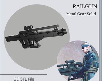 Railgun from Metal Gear Solid *3D STL DIGITAL FIle ONLY*